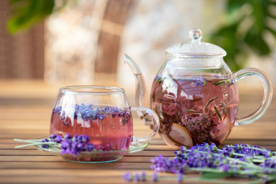 Mushonga Wezvipembenene Wakaderera Lavender Ruva Tea (1)