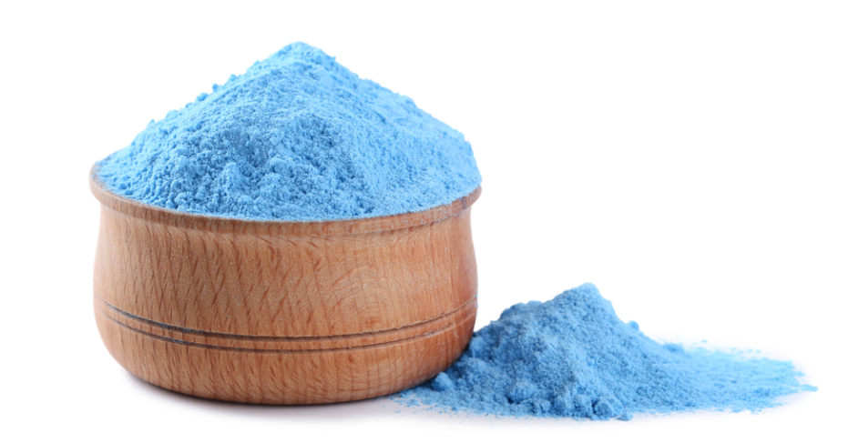 Poudre de pigment bleu gardénia de couleur naturelle5