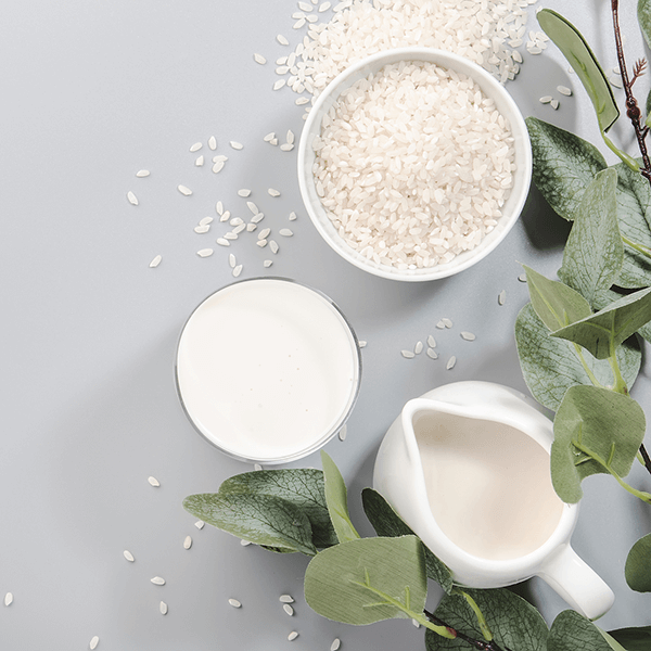 rice, milk, and yogurt